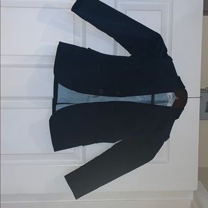 Dark blue velvet blazer